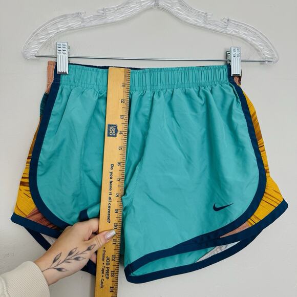 Nike Blue Tempo Geo Print Running Shorts Women’s Size S - Picture 3 of 7